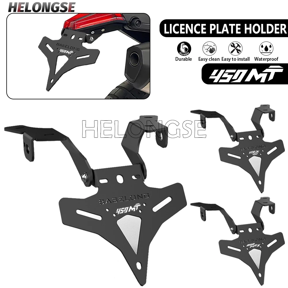 

2025 Motorcycle License Plate Holder Bracket For CFMOTO CF MOTO 450 MT 2024 450MT CF450MT Rear Tail Tidy Fender Eliminator Kit