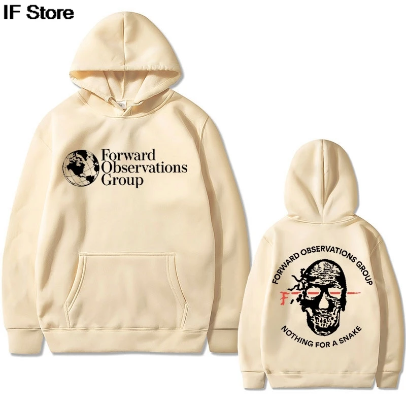 

FOG Forward Observations Group Nothing for A Snake Graphic Hoodie Skeleton Print Hoodies Male Gothic Rock Oversized Sweatshirts