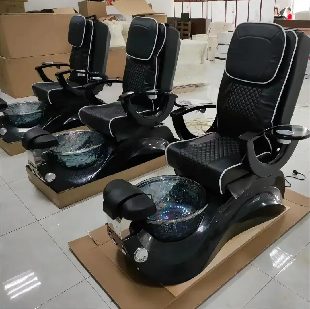 Modern Luxury Nail No Plumbing Throne Shop Salon Beauty Lay Down Electric Foot Spa Massage Pedicure Chair