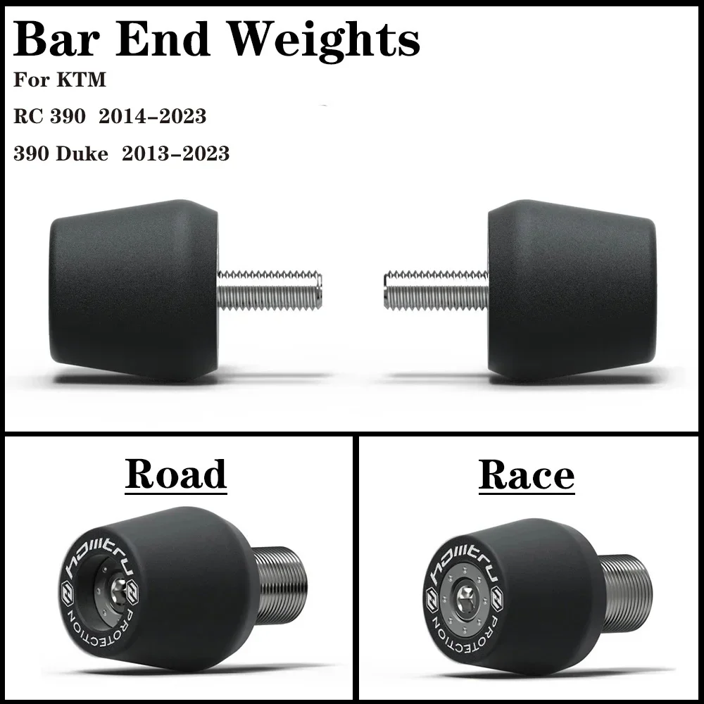 Motorcycle Handle Bar End Weight Grips Cap For KTM 390 Duke / RC 390 2013-2023