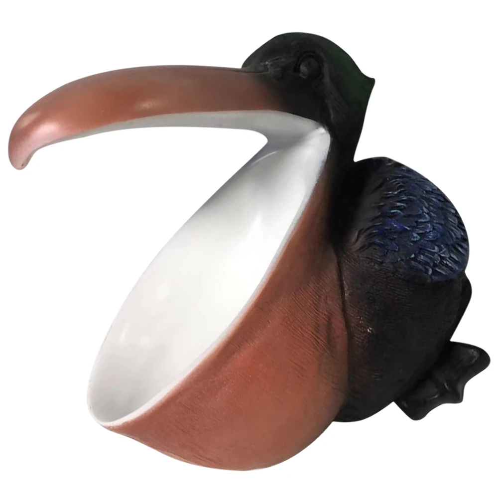 

Resin Toucan Statue Key Storage Box Decorative Sundries Organizer Desktop Candy Holder Resin Toucan Statue Key Storage Holder