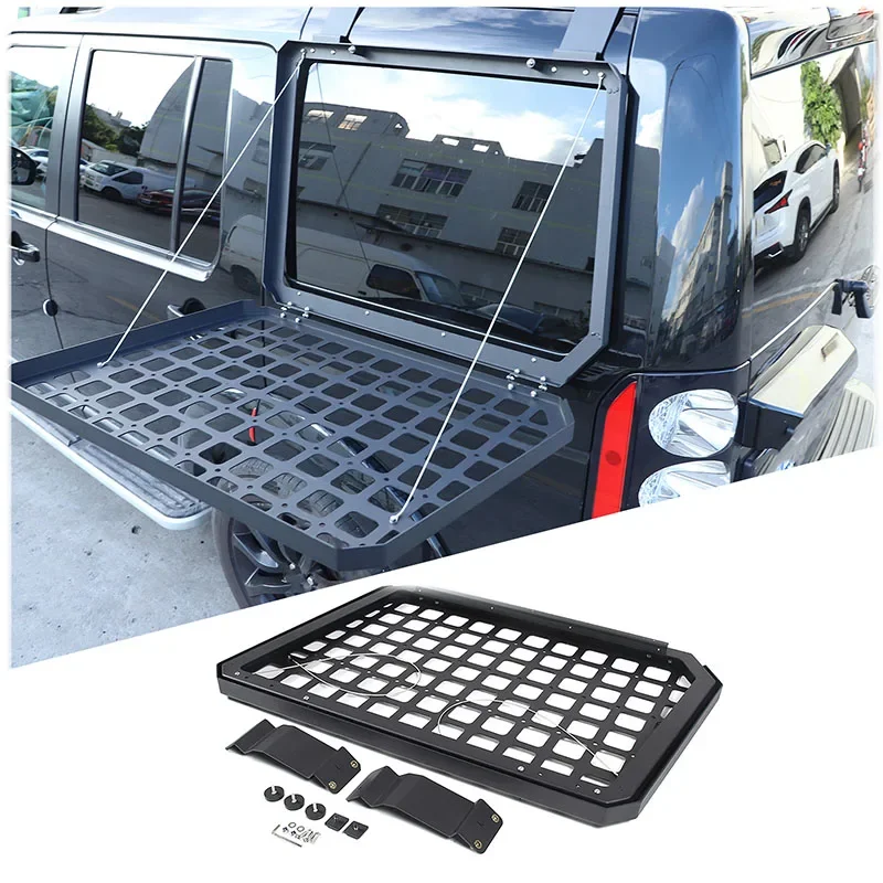 For Land Rover Discovery 3 4 LR4 2004-2016 Foldable Frame Rack Car Rear Window Glass Armor Car Exterior Modification Accessories
