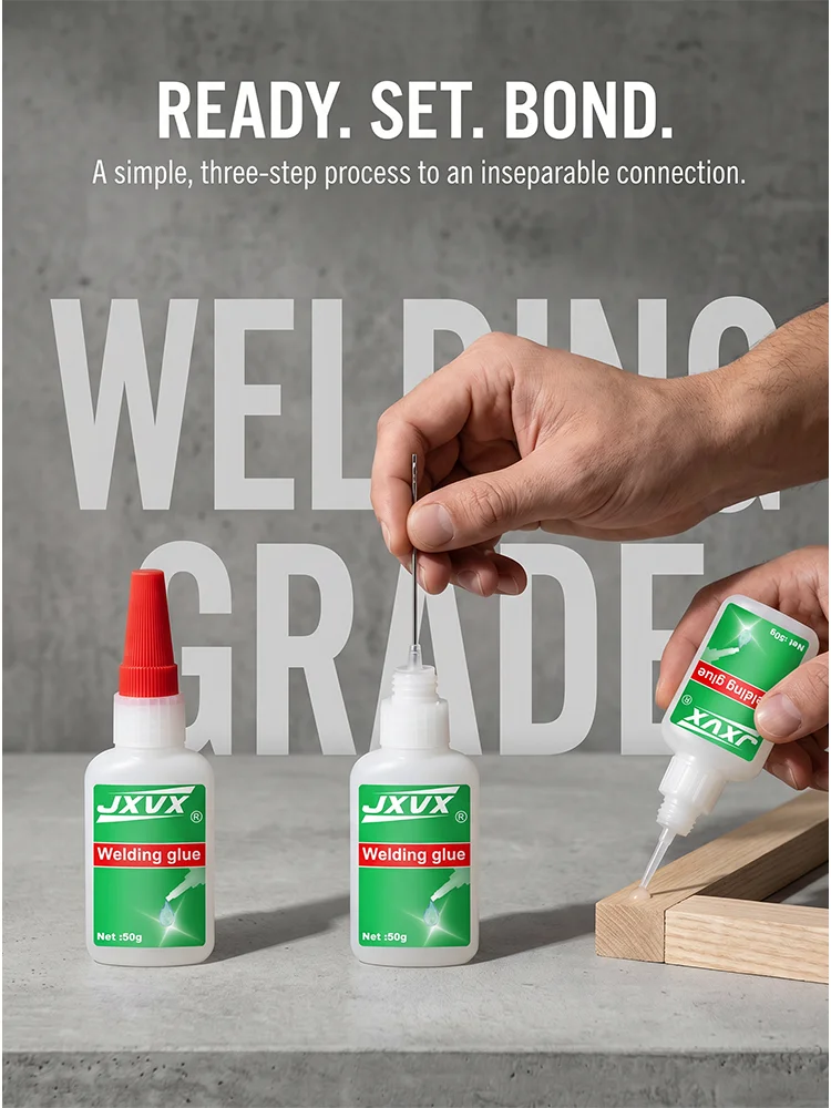 High-Strength Oil-Based Soldering Glue, 50 Ml, Quick-Drying and Strong Hold, with Fine Tip; Adhesive Resistant to High and Low Temperatures, Waterproof and Shockproof