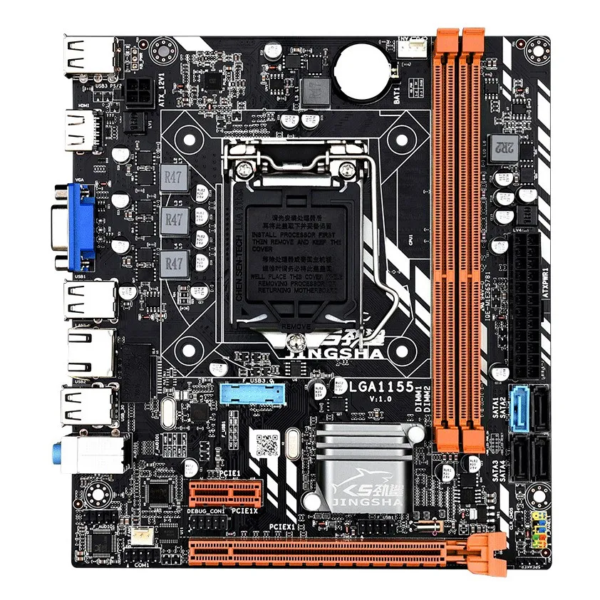 

JINGSHA B75M Computer Motherboard, 1155-Pin Desktop DDR3 Memory Motherboard, Support CPU Set I3/I5/I7 Game Motherboard