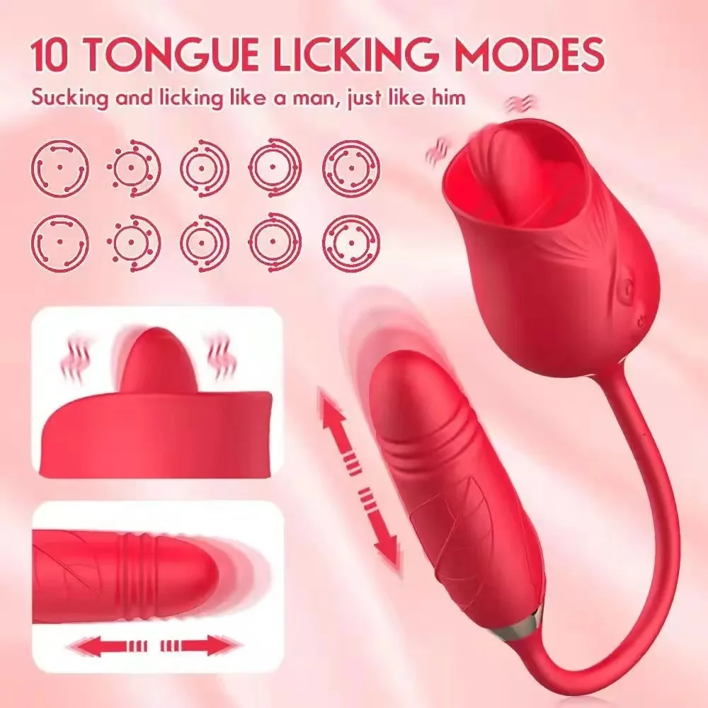 

couples nipple clitoral tongue licking telescopic dildo roses vibrator