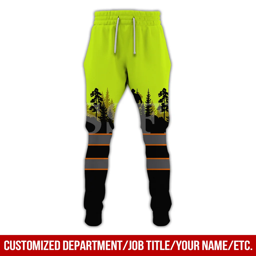 تيسفل وورك لوجر اسم مخصص لومبرجاك 3DPrint بنطال رجالي غير رسمي موضة جديدة ملابس الشارع الخريف فضفاض السراويل الرياضية X #2