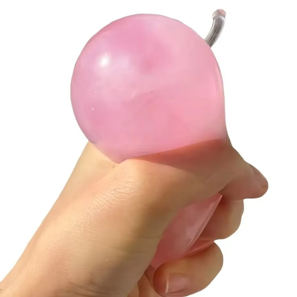 Apple-Shaped Squeeze Hand Exercise Release Emotion Stress Relief Ball ​​Non-Toxic & Safe​​ Soft & Durable Food Squeeze