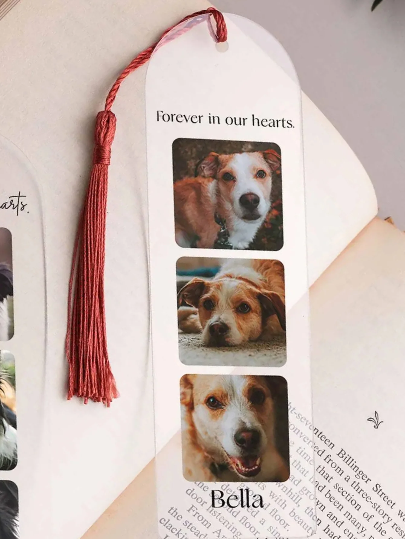 1PC Custom Bookmark - Personalized PMMA Memorial Bookmark, Transparent with Custom Image & Text, Delightful Laser Engraved Gift image 4