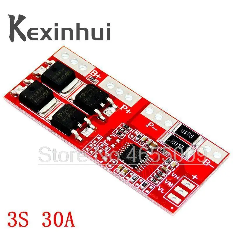 3S 10A 20A 25A 30A 40A 60A Li-ion Lithium Battery 18650 Charger PCB BMS Protection Board For Drill Motor Lipo Cell Module