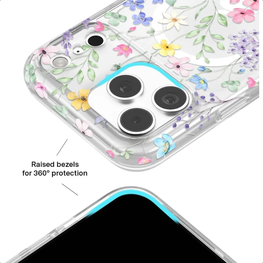 VEET CAVIAR Hülle für iPhone 17 Pro Max, kompatibel mit MagSafe, 10 Fuß, tropfenförmig getestet, niedliche, mädchenhafte Designer-Schutzhüllen für Frauen