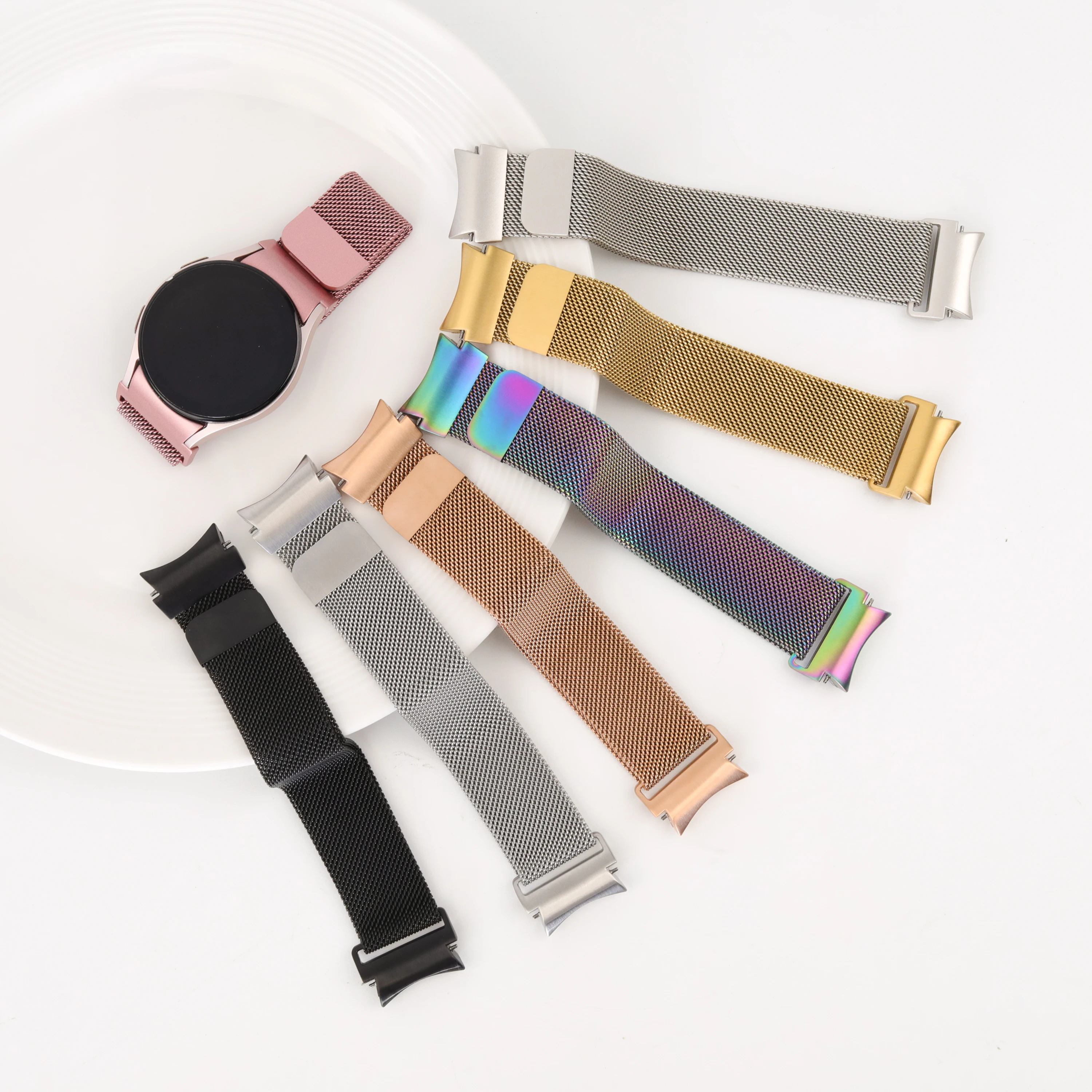 No Gaps Band for Samsung Galaxy watch 7/6/5/4/6 classic/5 Pro 44mm 40mm milanese magnetic bracelet correa Galaxy watch 7 Strap