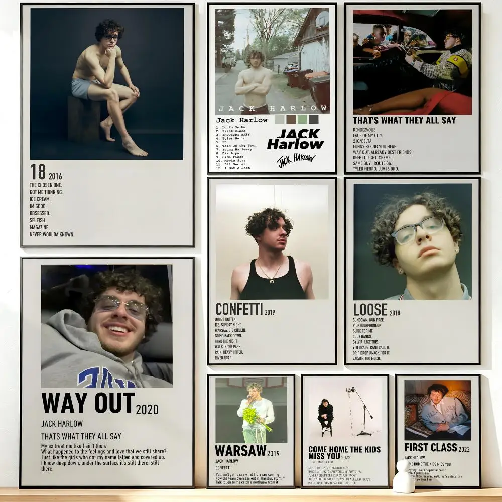 music Jack Harlow Poster HD Poster Sophisticated Modern Aesthetic Wall Art For Living Room Bedroom Office Cafe Decor