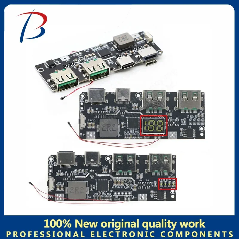 QC4.0 QC3.0 قاد مزدوج USB 5V 4.5A W مايكرو/C USB بنك طاقة محمول وحدة شحن درجة الحرارة/حماية الدائرة