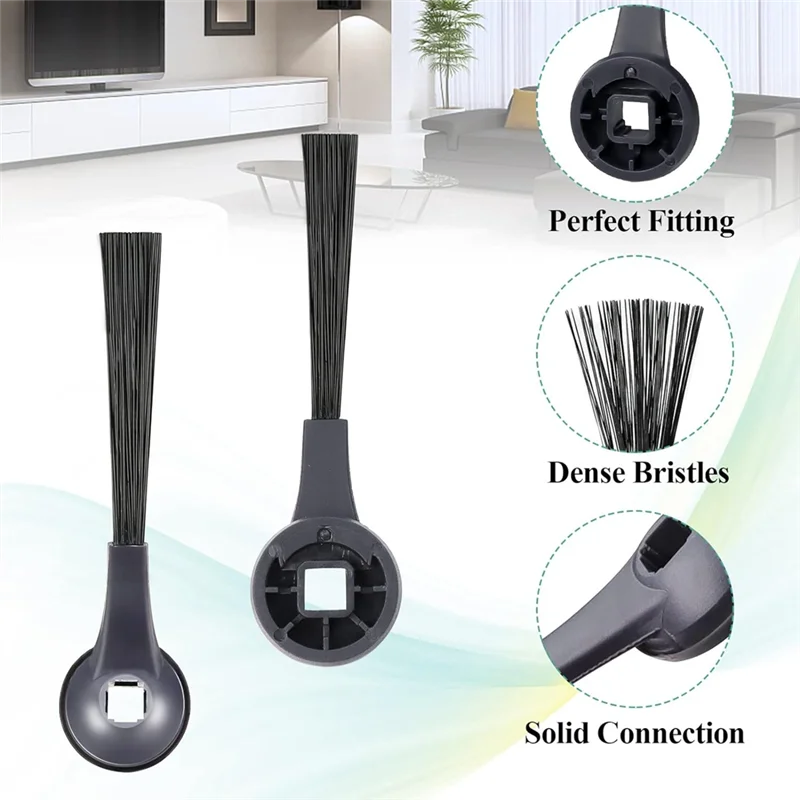 9M-Vacuum Cleaner Accessories Set As Shown Plastic For Shark IQ RV1001AE RV101 Side Brushes And For Shark HEPA Filters