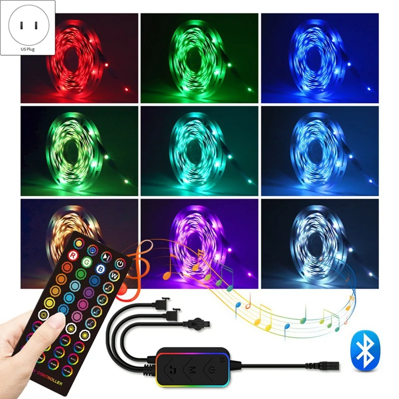 Bluetooth LED Light Bar SMD 5050 Smartphone APP Music Sync RGB Light Bar With Remote Control For TV Party 40M