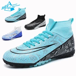 Soccer Shoes Men High/Low Ankle Light Outdoor Training Football Boots Kids Student Non-slip Grass Football Match Sneakers