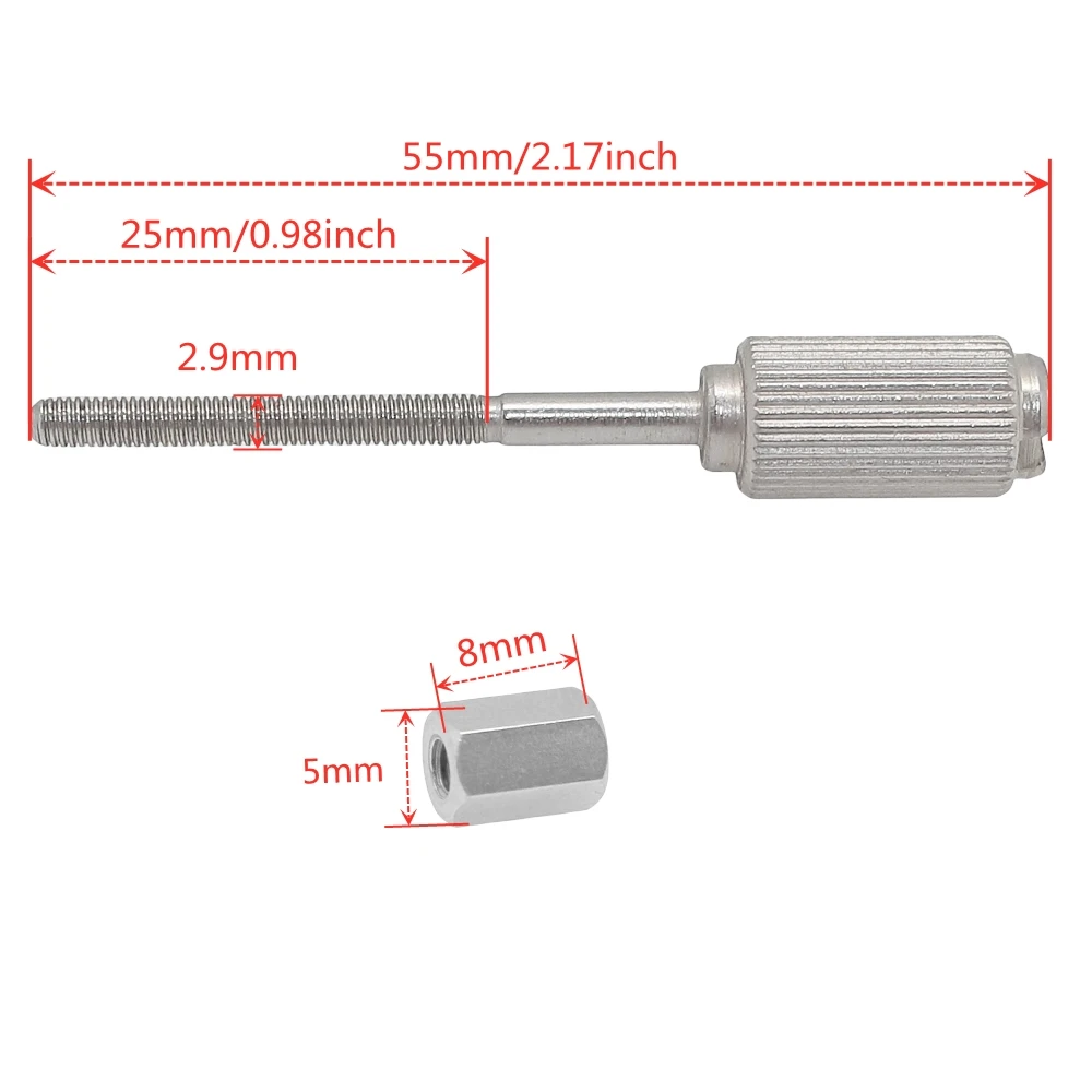 1/3/5 Set Embroidery Hoop Metal Long Adjusting Screws #XE4590001 Compatible With Many Brother BabyLock Hoops Accessories Parts