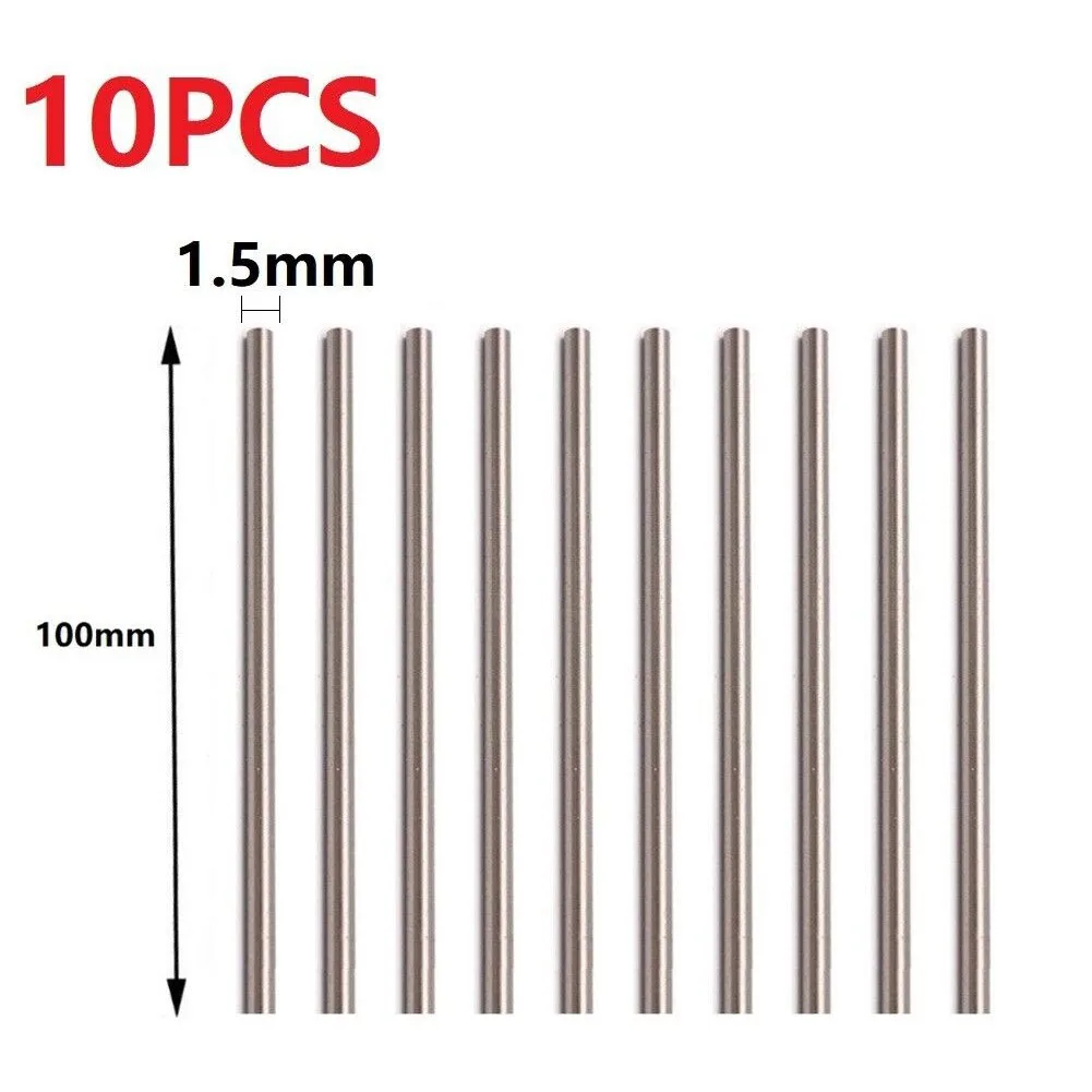 HSS รอบบาร์เหล็กความเร็วสูง 10pcs ความแข็ง 58 องศาความแข็งสูงตรง Shank Milling Cutters ก๊อกมีดแกะสลัก