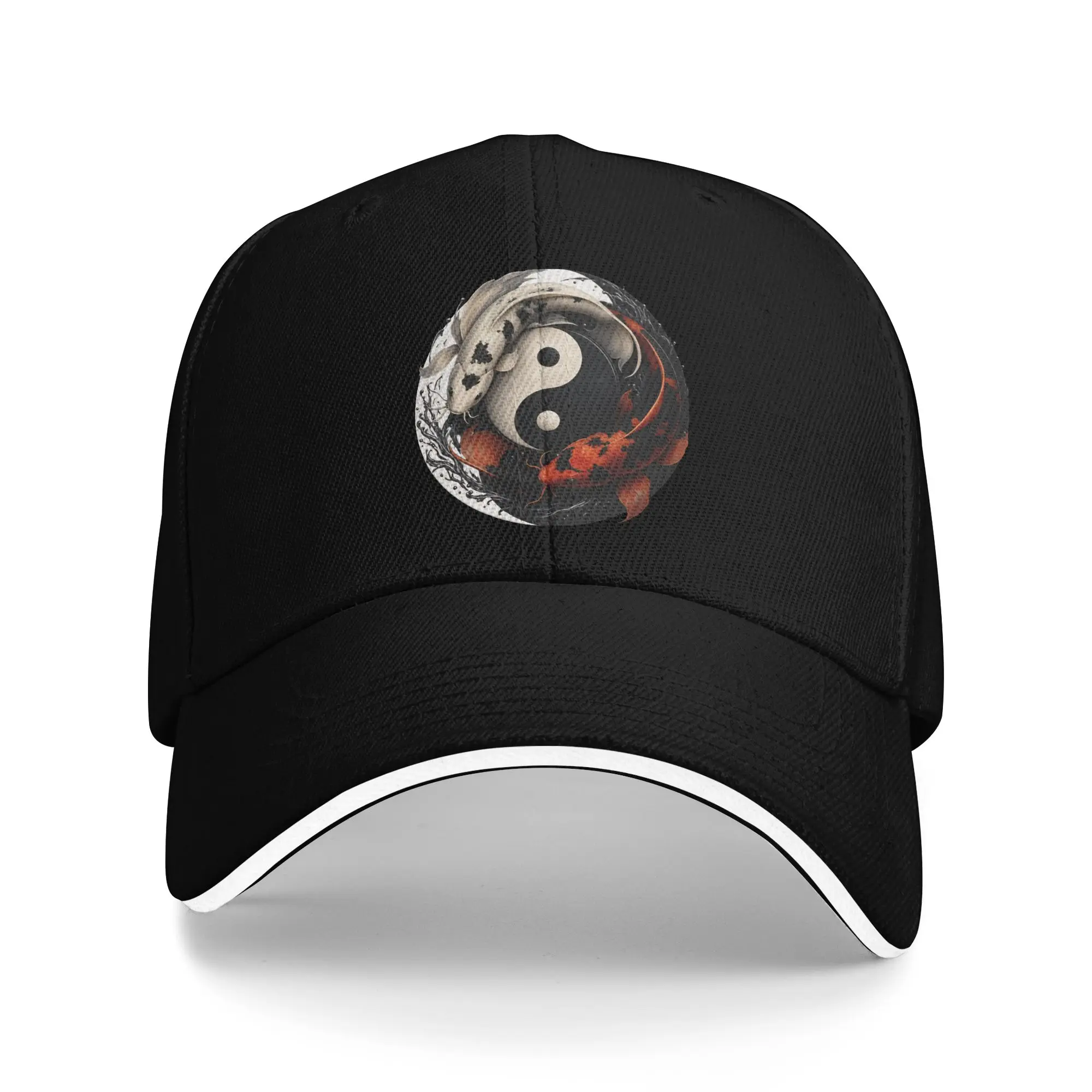 Yin And Yang Fish Baseball Cap  Casual Trucker Hat Summer Unisex Men Outdoor Sport Baseball Caps