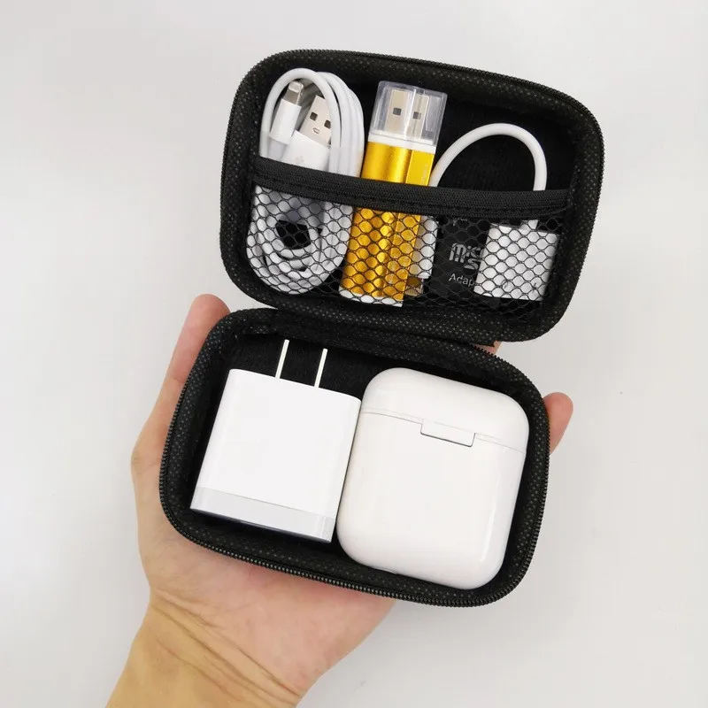 Electronics Organizer Travel Case, Small Cord Case, Tech Organizer as Travel Accessories , Cable Essentials for  Phone, SD Card