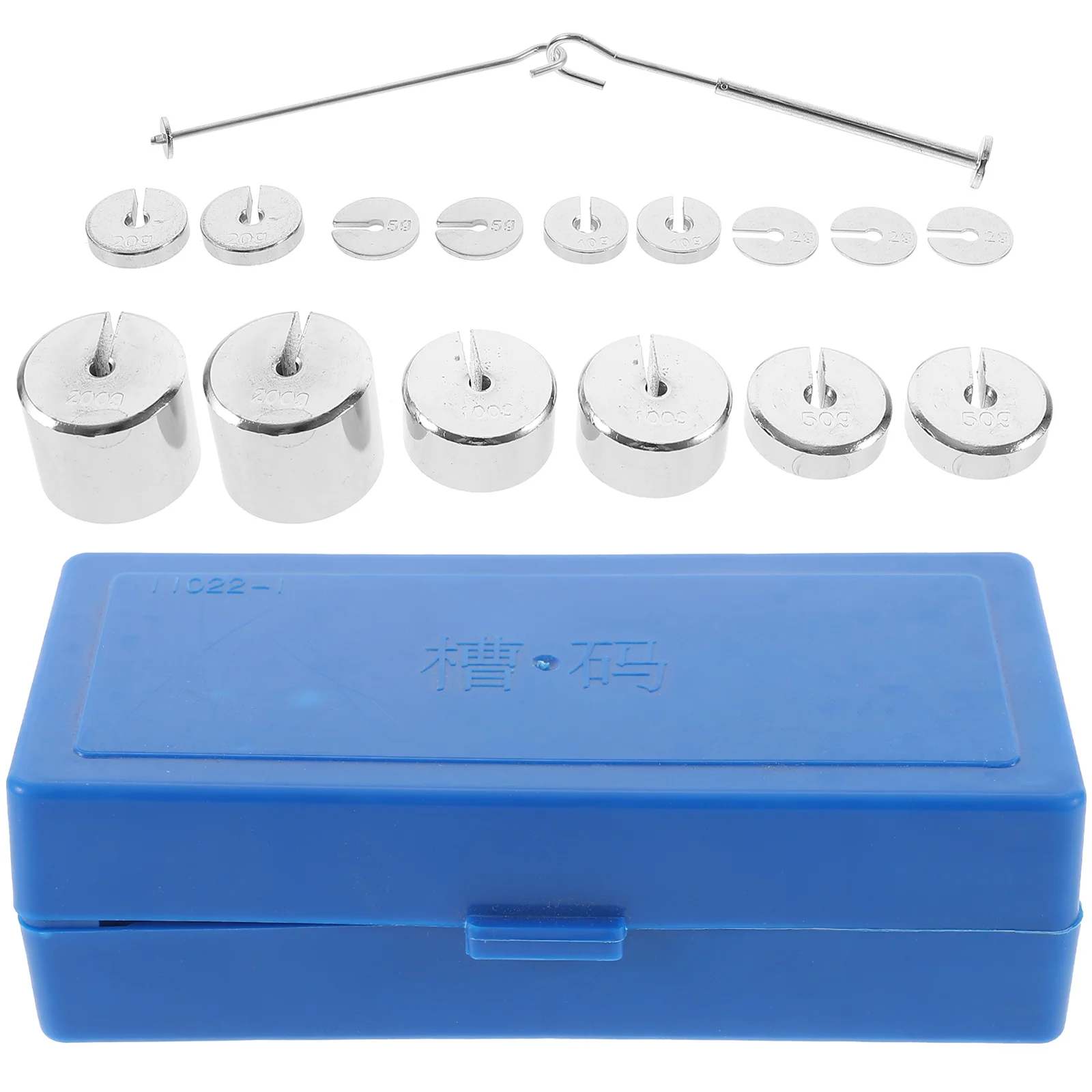 

Metal Slotted 350g Hanger Metal Slotted Weights Box for Physics Lab Teaching Instrument Accurate Mass Set Science Tools