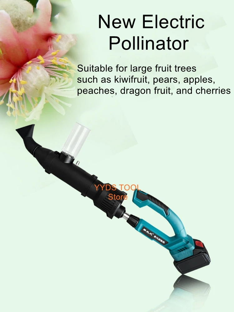Electric Pollinator: Kiwifruit and Pear Tree Pollen Dispenser, Flower-Dusting Gun, Flower-Dusting Machine, Pollination Tool