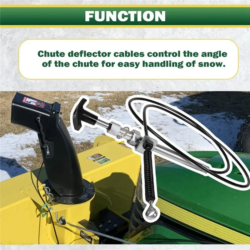 Authentic Spout Control Input Cable AM134404 For John Deere 44 Inch Snow Blower Fits L 100 130 X 300 320 Series Lawn Tractors