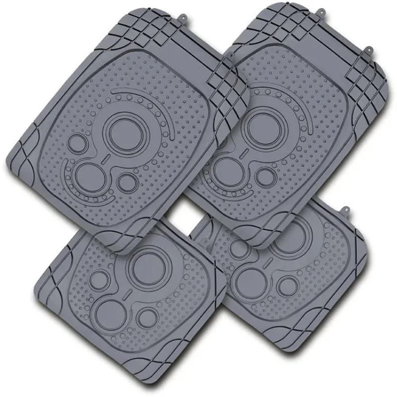 High Quality Heavy Duty 4-Piece PVC Vinyl Universal Car Floor Mats