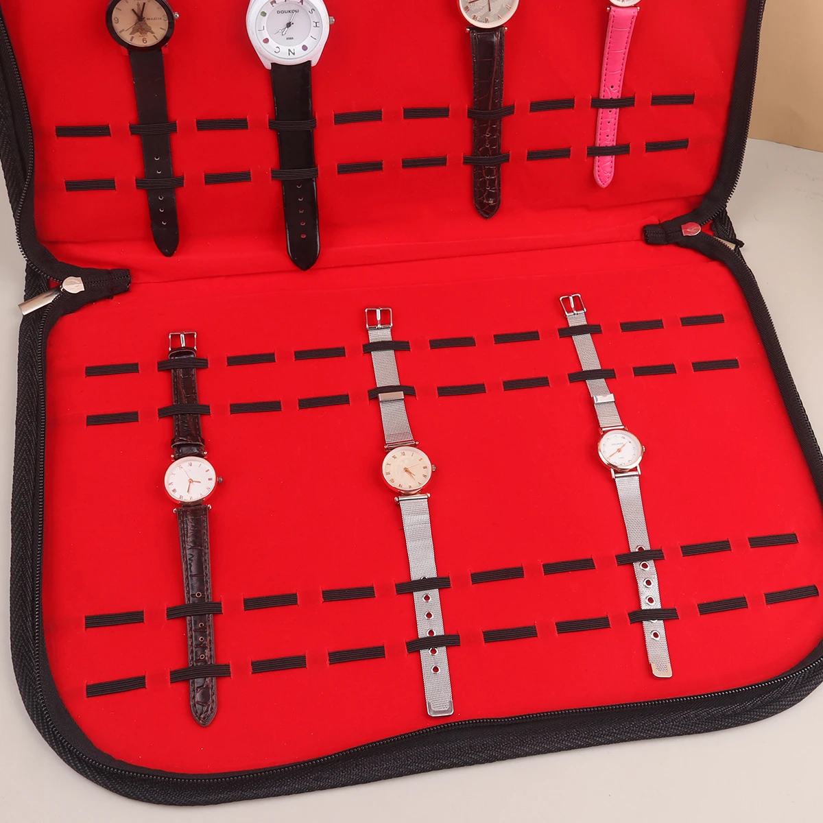 Multifunction Portable Watch Strap Organizer Travel Case Pouch