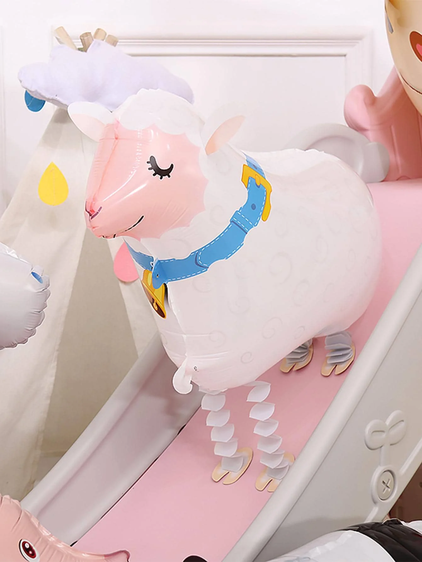 1 walking animal balloon, Eid al-adha decoration, sheep balloon, birthday party decoration