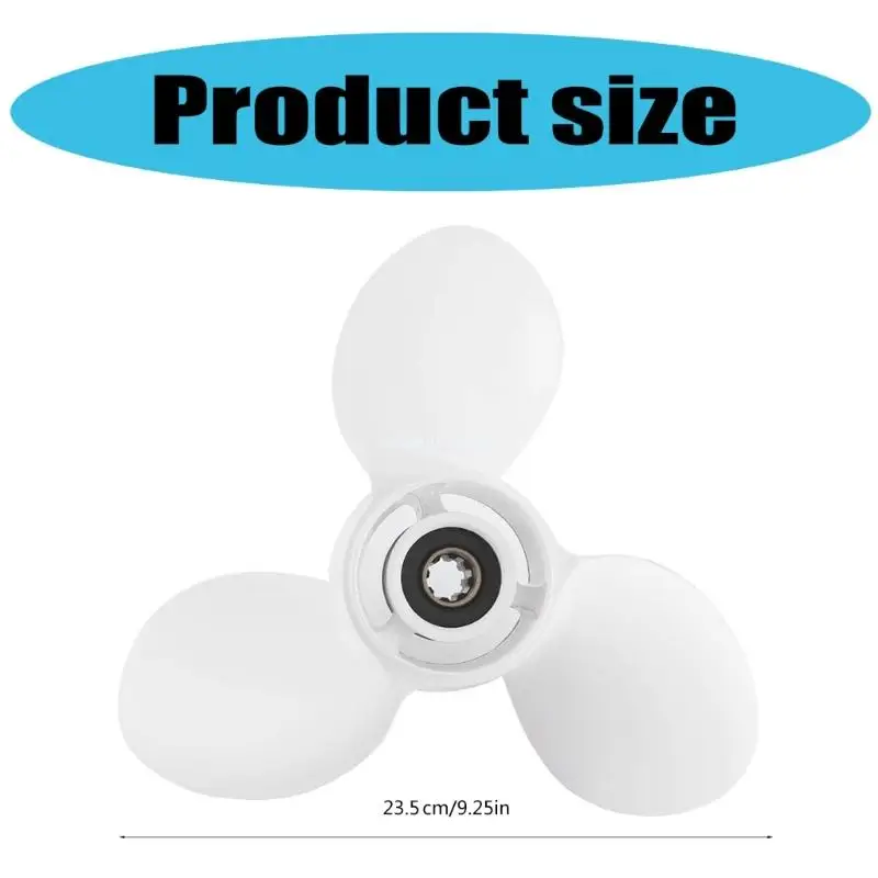 Replacement Accessories 8 Spline Tooth Propeller for 9.9-15HP Dropship