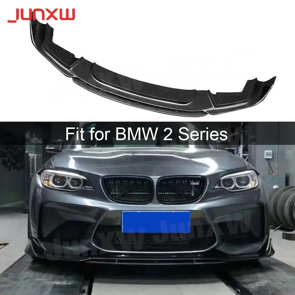 

for 2 Series Carbon Fiber Car Front bumper Lip Spoiler for BMW F87 M2 2015-2018 BP Style Head Chin Shovel Car Styling