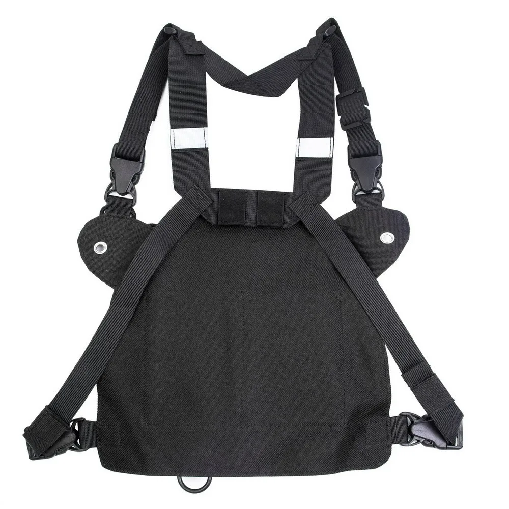 Radio Chest Harness Bag Pocket Pack Holster for Two Way Radio