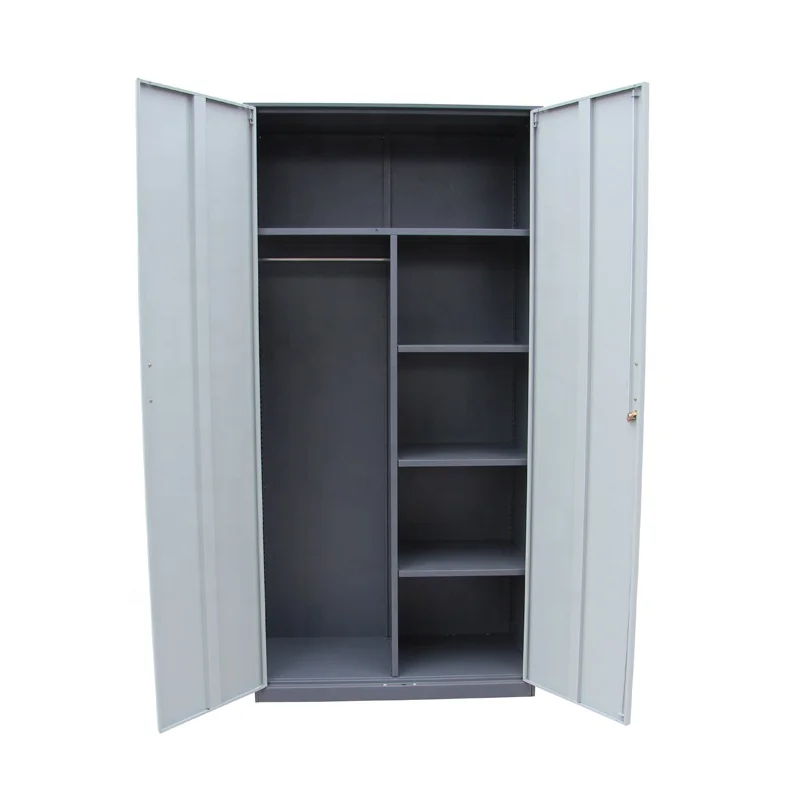 #￥forKnock Down Structure Office Use Clothes Steel Cupboard Design Metal Cabinet