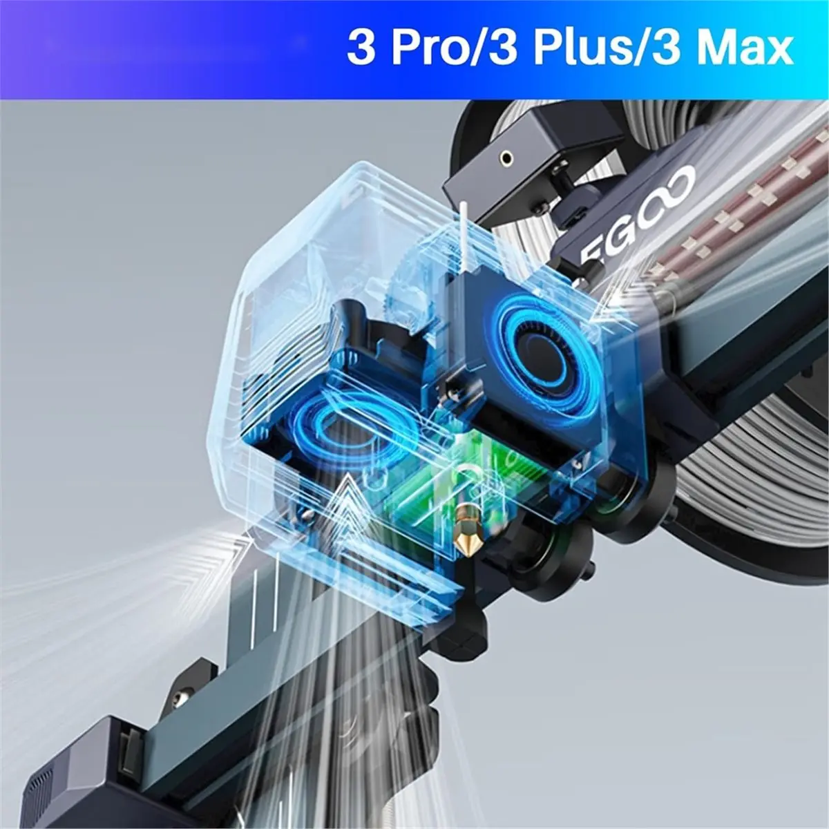 2026 NEW 3D Printer Extruder for Neptune 3 Pro/3 Plus/3 Max 3D Printer, Fully Assemble Dual-Gear Direct Drive Extruder