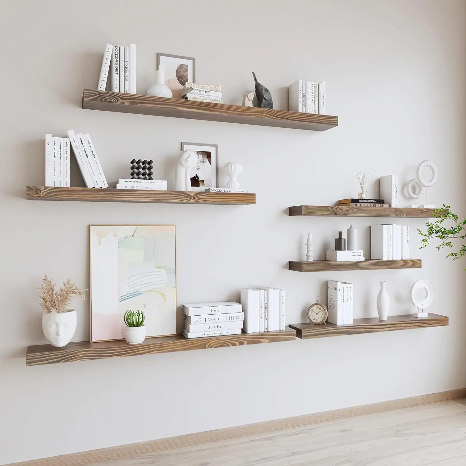 Rustic Floating Shelves 60 Inch Long 8 