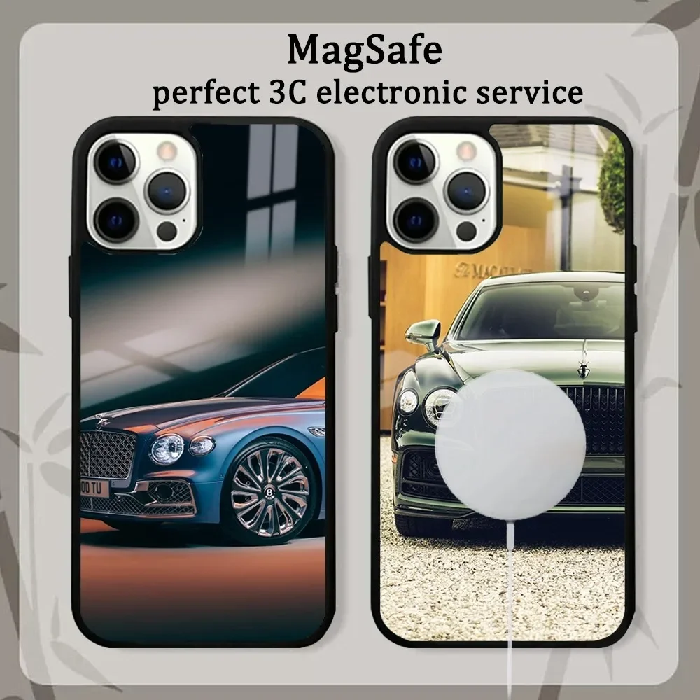 Cool Car B-Bentley-tley Coupe Design Phone Case For iPhone 15 14 13 12 11 Pro Max Plus Mini Mirror Magnetic Cover