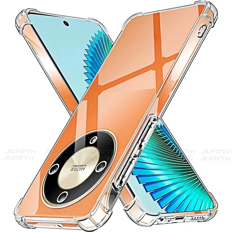 For Huawei Honor Magic 7 Pro Case 6 Lite 5 Pro Smart X9a X9B X9 C X9C Protective Cover Coque Shockproof Airbag Transparent TPU