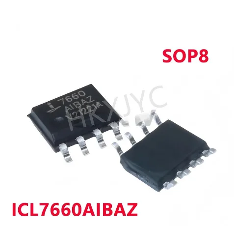 10-100/PCS New ICL7660 7660 AIBAZ ICL7660AIBAZ SOP8 DC/DC power converter chip Ship Immediately