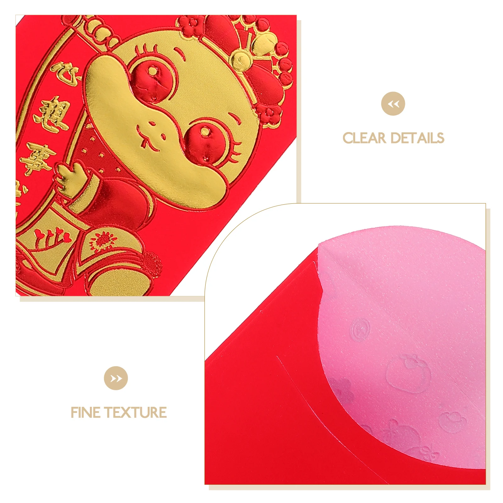 60 قطعة المظاريف الحمراء 2025 سنة الأفعى السنة الصينية الجديدة مغلفات المال لمهرجان الربيع النقدي الحزم الحمراء