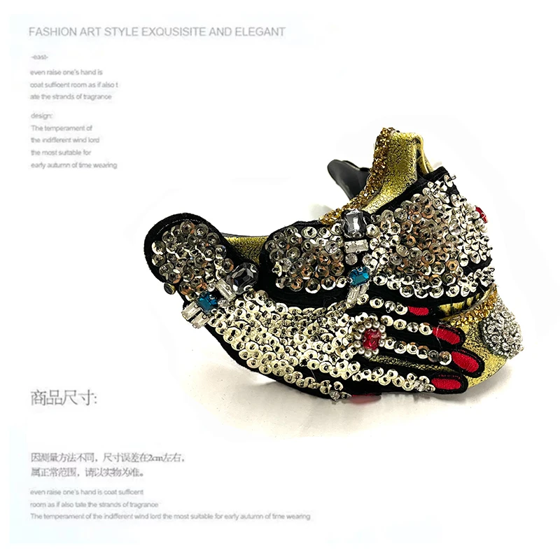 ハロウィンパンクリベットマスクハーフフェイスフィールド男性ハンサムキャットウォークライブダンス面白いアクセサリーアニメマスクステージガラハロウィン