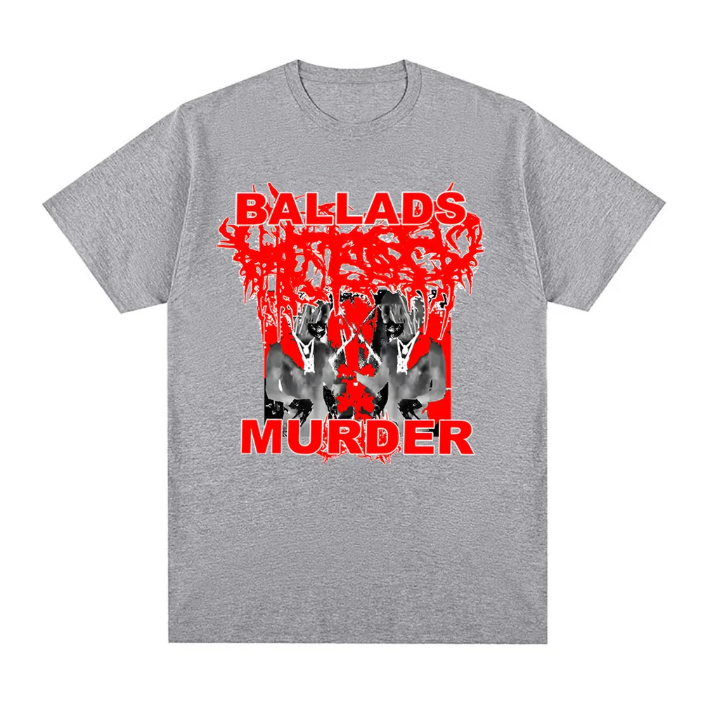 Camiseta More Chaos Ballads Ken Carson 2025 verano Grunge manga 100% Camiseta de algodón cuello redondo camisetas cómodas de alta calidad