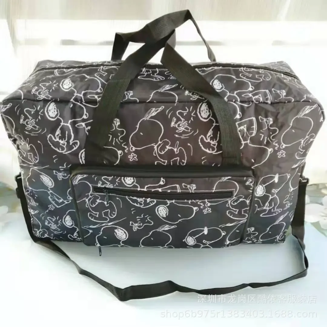 

Snoopy foldable luggage tote bag handbag travel shoulder messenger bag duffel bag storage bag