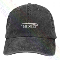 Mg Midget Classic Sports Car Washed Denim Baseball Cap Trucker Hats Cute Streetwear