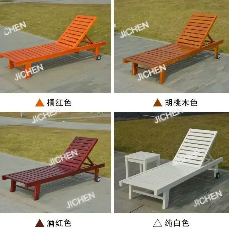 

Складной шезлонг из массива дерева jcJC для улицы, отеля, бассейна, пляжа, водонепроницаемый, для гостиниц и пансионатов.