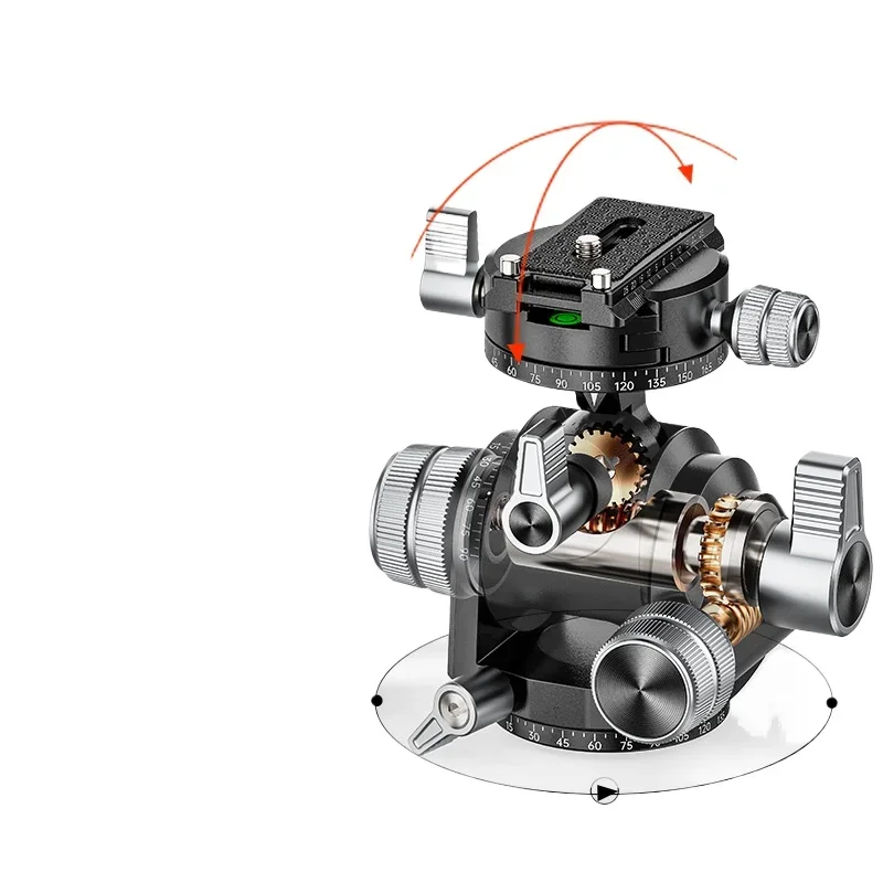 Precision fine-tuning 3D gear gimbal macro millimeter-level fine-tuning panoramic shooting of architectural