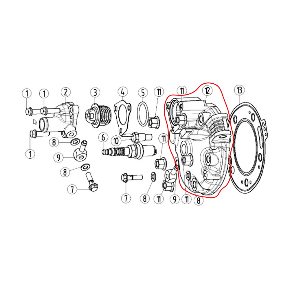 OTOM DT230 MT250 Motorcycle Die-casting Cylinder Head Cover Guard Protector For YAMAHA LONCIN GPX TSE250 HENGJIAN HJ250H KEWS