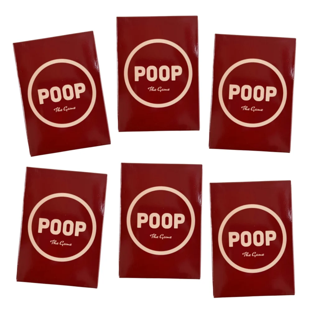 1 PC Poop The Game Cards Board Deck Family Friendly Board Games Adult Games for Game Night Card Games for Adults Teens Kids