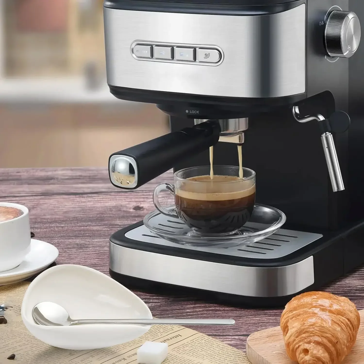 Tragbares Antistatik-Kaffeedosierbecher- und Sprühtray-Set – Pulverkontrolle für Espresso-Mühlenzubehör für Barista und Heimgebrauch – Detail 8