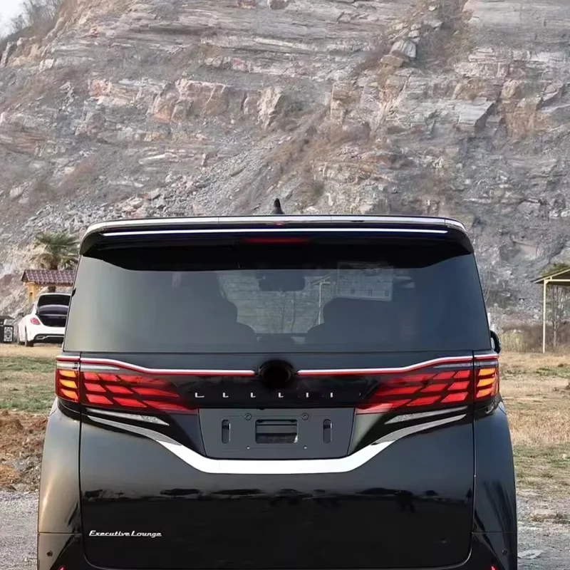 DJZG جناح خلفي عالي الجودة مع قطع غيار السيارات الخفيفة لملحقات Alphard 40 وملحقات السيارة والديكور الداخلي #5